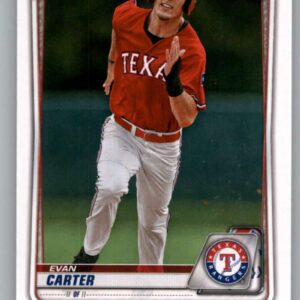 2020 Bowman Draft #BD-126 Evan Carter RC Rookie Texas Rangers Baseball Trading Card