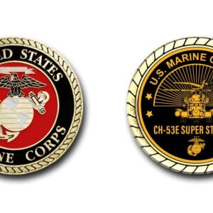 US Marine Corps CH-53E Super Stallion Challenge Coin Officially Licensed