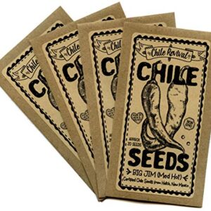 Hatch Chile Seeds from Chile Revival - Qty 80 (4 Pack-One of Each Heat Level)