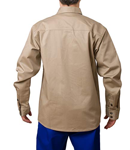 Waylander BROKK Welding FR Flame Resistant Long Sleeve Shirt for Men 9Oz Welding Shirt