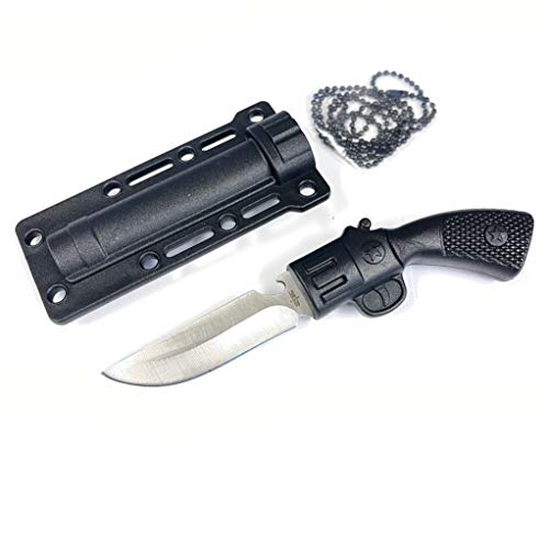 S-TEC Fixed Blade Hunting Knife I 2.75" Stainless Steel Blade I Plastic Handle I w/Plastic Sheath I Hunting I Camping I Outdoor I Letter Opener I (Silver Blade)