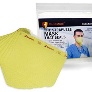 Strapless Large Yellow ReadiMask Respirator 10-Pack