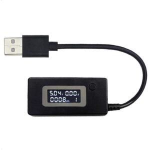 vanice usb volatage/amps power meter, tester multimeter, test speed of charger, cell phone, cables, computer, power bank