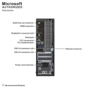 Dell OptiPlex 7040 SFF Computer Desktop PC, Intel Core i5 6500 3.2GHz Processor, 32GB Ram, 1TB SSD,Wireless Keyboard & Mouse, WiFi | Bluetooth, HDMI, Windows 10 Professional (Renewed)