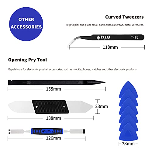 HengTianMei Precision Screwdriver Set with Ratchet Wrench 126 in 1 Screwdriver Magnetic Screwdriver Kit Professional Electronics Repair Tool Kit for Repair Computer, PC, Laptop, Xbox (H101)