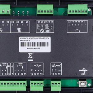 Eujgoov DSE6110 LCD Display Screen Generator Automatic Controller Module Electronic Power Controller Module 8V-35V DC