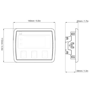 Eujgoov Auto Mains Failure Control Module Generator Controller Self-Starting LCD Protection Controller DSE4520 Industrial Supplies