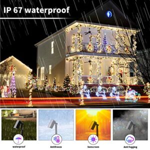 VICSOU LED Rope Lights Solar Powered String Lights 40Ft 120 LEDs 8 Modes Color Chang Tube Indoor Outdoor Waterproof Strip Fairy Lights for Garden Patio Christmas Party Camping Holiday Décor 2 Pack