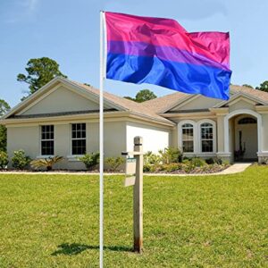 Bisexual Pride Flag (3x5 Feet) - Vivid Color and Fade Proof - Canvas Header and Double Stitched