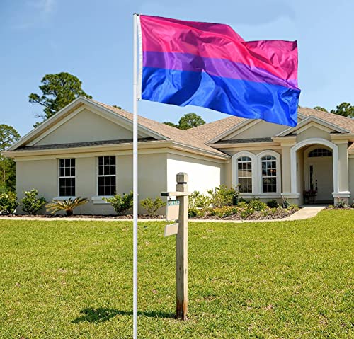 Bisexual Pride Flag (3x5 Feet) - Vivid Color and Fade Proof - Canvas Header and Double Stitched