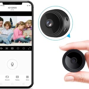 X W EI UNION Secret Camera Spy Camera WiFi Home Security Camera Mini Hidden Camera Video Recorder Night Vision Live Feed Playback Phone App Control Nanny Cam Pet Camera