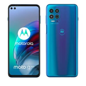 motorola moto g100 dual-sim 128gb rom + 8gb ram (gsm only | no cdma) factory unlocked 5g smartphone (iridescent sky) - international version