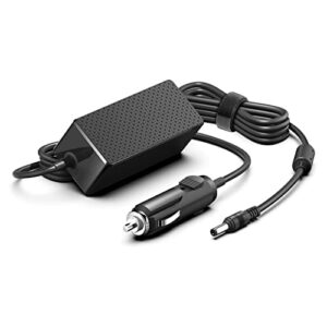 hky 65w car dc adapter compatible with dc 2.5 mm x 5.5 mm /2.1 mm x 5.5 mm barrel round plug positive tip 18 volt 3 amp 18v 3.5a 3a 2.5a 2a car charging cord cable portable power station charger
