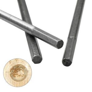 Taladro plano para madera, taladro plano de tres puntos para carpintería, 5 piezas, broca plana de pala de madera de 13 mm, plateado, para taladros eléctricos, taladros recargables