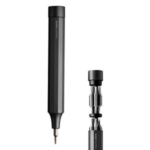 hoto precision screwdriver sets, 24-in-1 manual screwdriver, 24 pcs tough s2 steel bits, manual pen shape, ideal for electronics, glasses and bracelets, slate grey