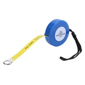 Pig Weight Measuring Tape, Animal Body Weight Measure Tape, Non‑Toxic Measuring Safe for Animal Farm Equipment Cattle Weight