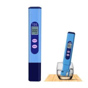 tds tester, water quality meter lcd pen with 0-9990 ppm measurement range portable for the aquaculture industry hospitals, swimming pools, household tap water quality testing