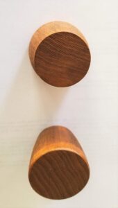 two (2) bung plug stoppers for wine barrel