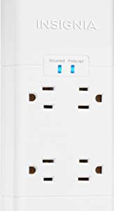 Insignias 4-Outlet3-USB Surge Protector Strip - White