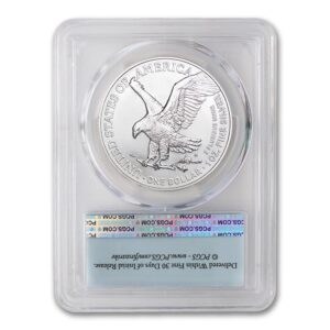 2024 1 oz American Silver Eagle Coin MS-70 (First Strike - Flag Label - Struck at West Point) $1 PCGS MS70