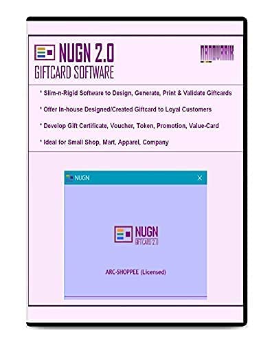 NUGN Giftcard Design Pos Software (Inventory)