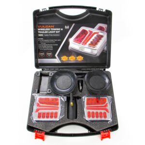 VULCAN Wireless LED Towing and Trailer Light Kit for Trucks, Trailers, RVs, SUVs, and Boats