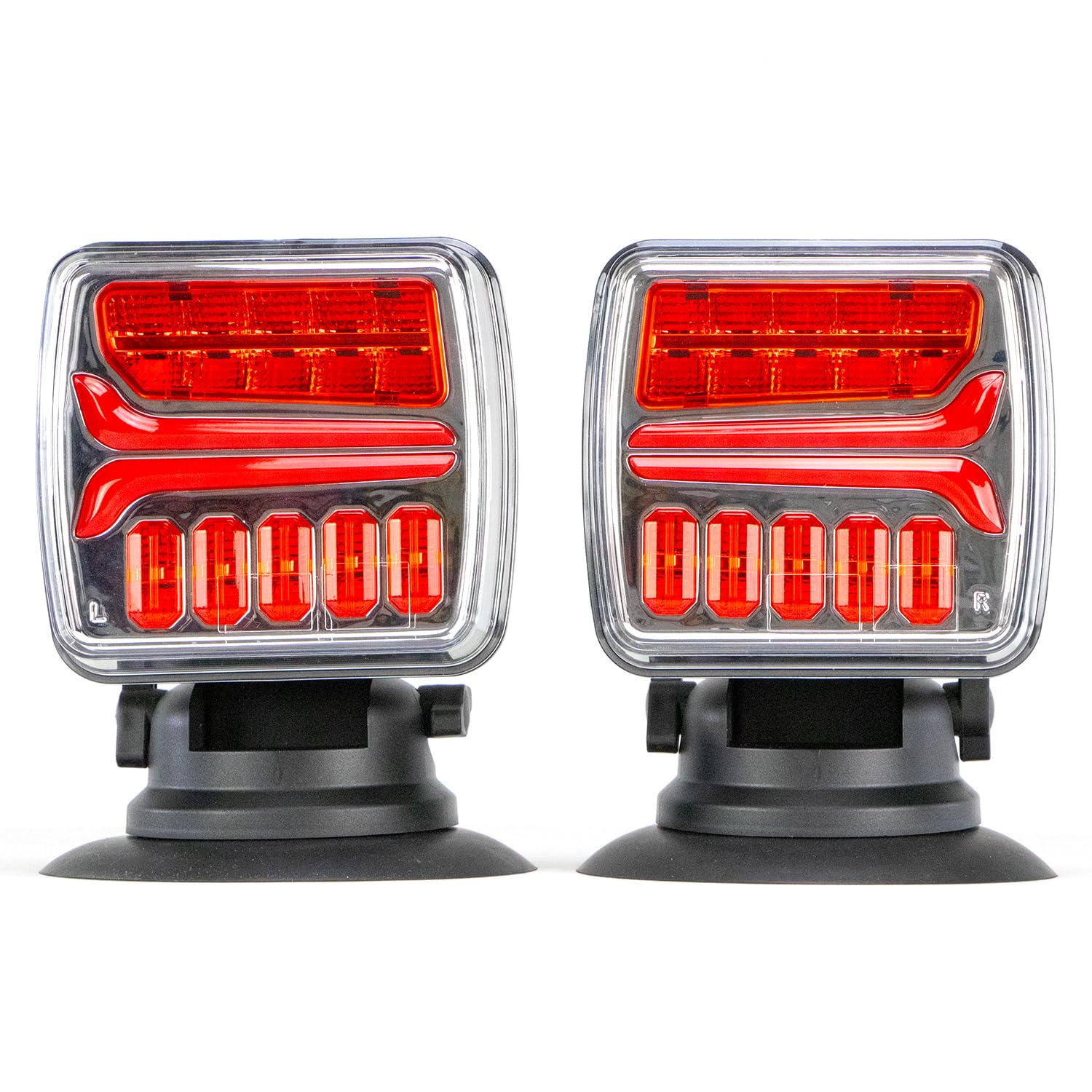 VULCAN Wireless LED Towing and Trailer Light Kit for Trucks, Trailers, RVs, SUVs, and Boats