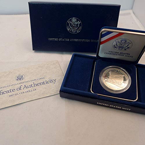 1987 S Commemorative Constitution Silver Dollar $1 Proof US Mint