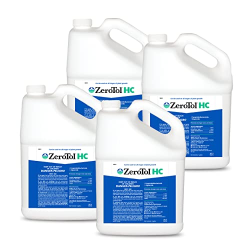 BioSafe Systems ZeroTol HC, Broad Spectrum Algaecide, Bactericide, and Fungicide, Peroxyacetic Acid, Kills Mold, Single 6200-1, 1 Gallon, Case of 4