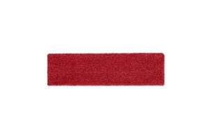 rubbermaid commercial products microfiber adaptable flat mop pad, red, removes viruses & bacteria, washable, for heavy-duty cleaning on hardwood/tile/laminated floors in kitchen/lobby/office, large