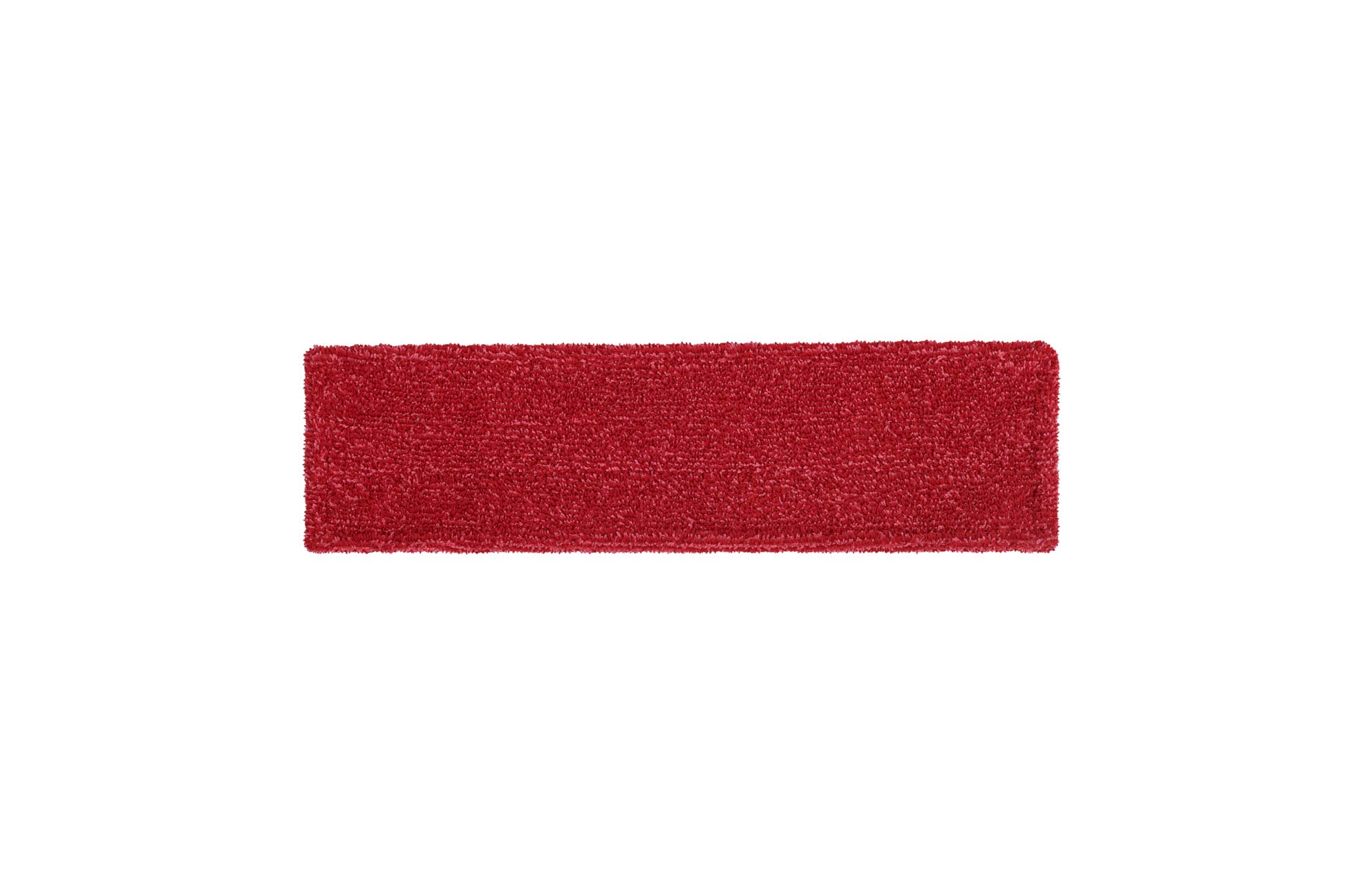 Rubbermaid Commercial Products Microfiber Adaptable Flat Mop Pad, Red, Removes Viruses & Bacteria, Washable, for Heavy-Duty Cleaning on Hardwood/Tile/Laminated Floors in Kitchen/Lobby/Office, Large