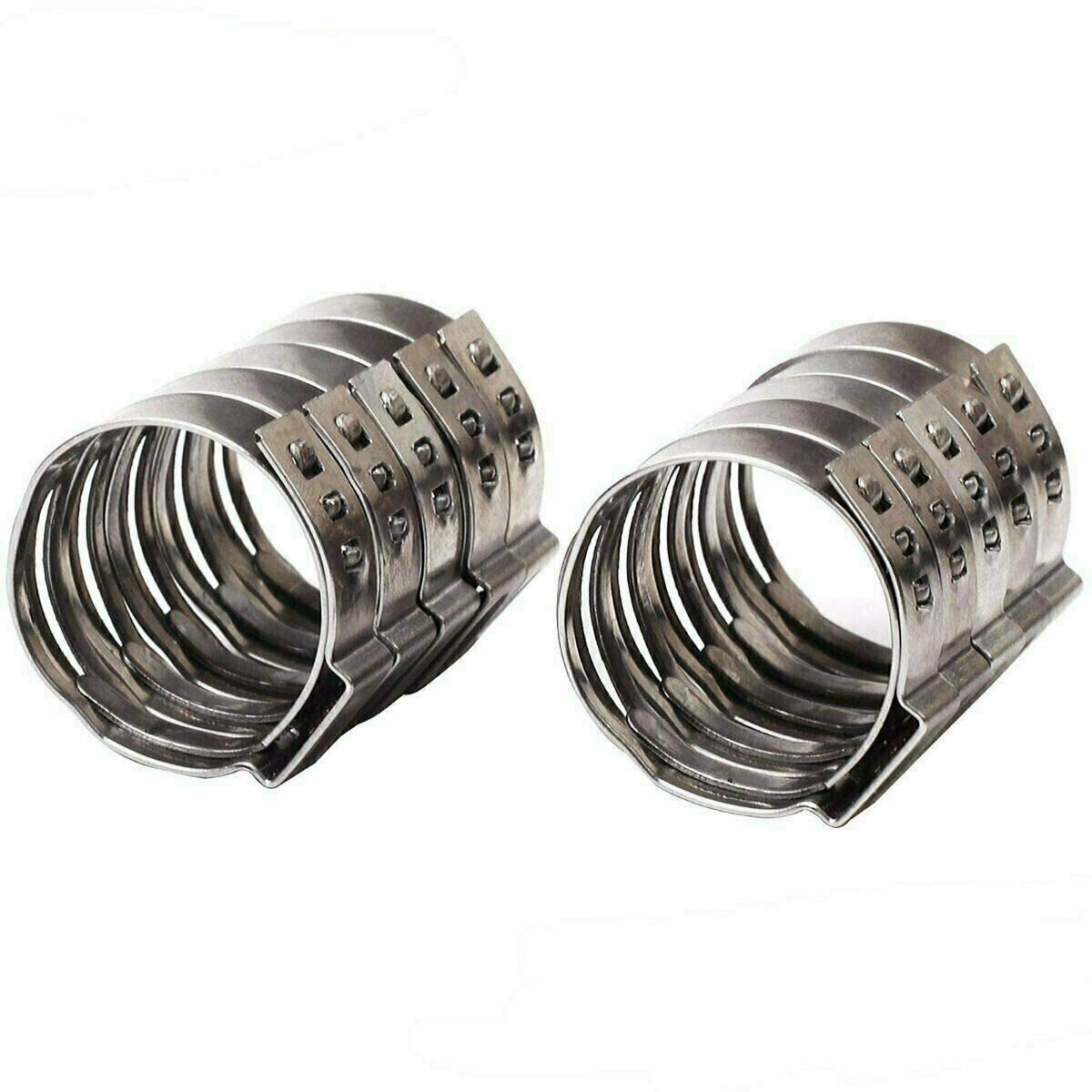 100pcs 1/2 Inch PEX Cinch Clamp Rings, 304 Stainless Steel Cinch Crimp Rings Pinch Clamps for PEX Tubing Pipe Fitting Connections