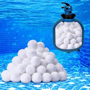 pool filter sponge balls sand pool filter media filters alternative to sand and filter glass for swimming pool hot tub spa above ground pools and fish tank (1.5 lbs/ 700 g)