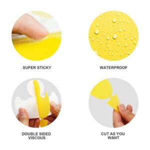 Gideal 12-Pack Dual-Sided Yellow Sticky Traps for Indoor/Outdoor Use, Gnat Trap for Flying Plant Insect Such as Fungus Gnats, Whiteflies, Aphids, Fruit Fly, Leafminers, etc - Cute Shapes