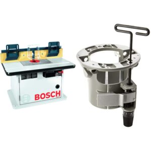 bosch ra1171 25-1/2 in. benchtop router table bundle with ra1165 under-table router base