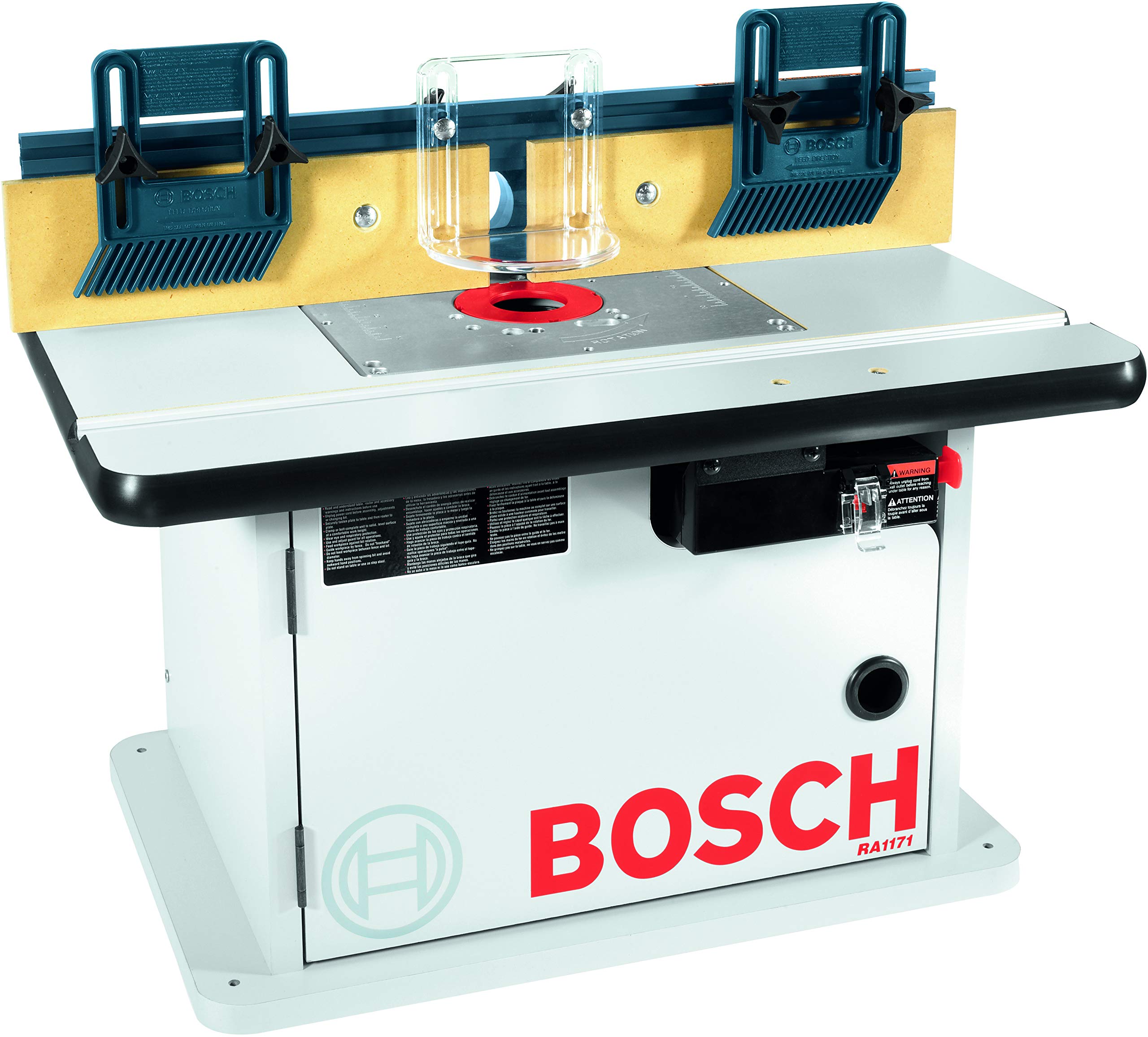 BOSCH RA1171 25-1/2 in. Benchtop Router Table Bundle with RA1165 Under-Table Router Base