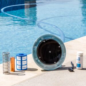 XtremepowerUS 90120-1 Purifier Pool Solar Ionizer System Effective up to 32,000 Gallons Reduces Chlorine Algae, Blue