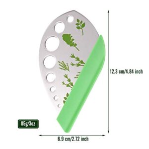 Herb Stripper and Cutter, Stainless Steel for Oregano, Rosemary, Thyme, Kale, etc.1 Pack