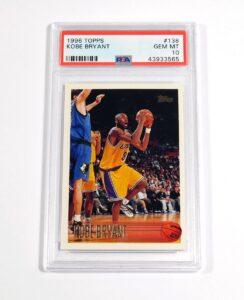 1996-97 topps kobe bryant #138 rookie psa 10 basketball graded card