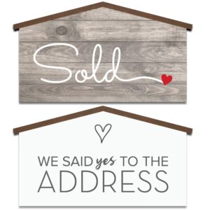 house shaped real estate prop sign small (17 inch)