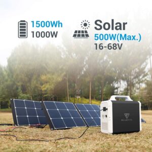 BLUETTI EB150 Solar Generator with 2PCS 200W Solar Panel SP200 Included,Portable Power Station 1000W AC Inverter for Home Use Lithium Battery Backup Solar Bundle Kit for Power Outage Outdoor Camping