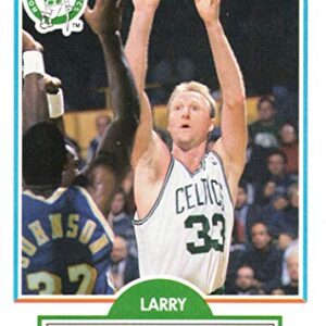 1990-91 Fleer #8 Larry Bird Basketball Card w/Magic Johnson
