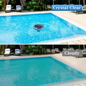 BLUE WORKS Solar Pool Ionizer - Pool Ionizer Solar Powered, Long Lasting Cooper Anode up to 32,000 Gallons, 85% Less Chlorine