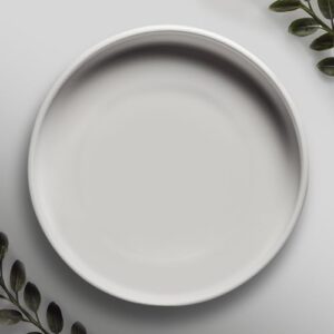 Willowy Matte White Ceramic Pot Saucer - Drainage Tray for 6, 7, 8, 9 Inch Planters + More Sizes