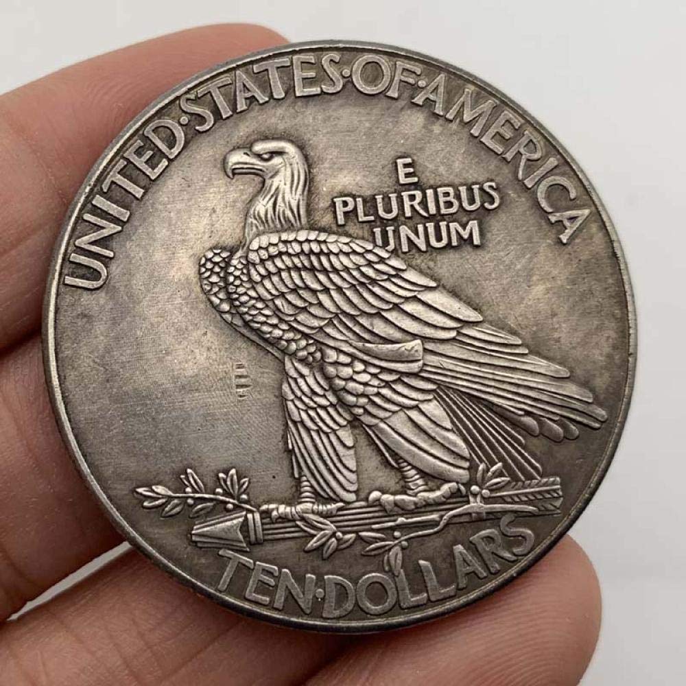 MKIOPNM Exquisite Collection of Commemorative Coins 1907 Indian Coin Antique Copper Old Silver Commemorative Medal Collectible Coin 35mm Craft Copper and Silver Coin Commemorative Coin