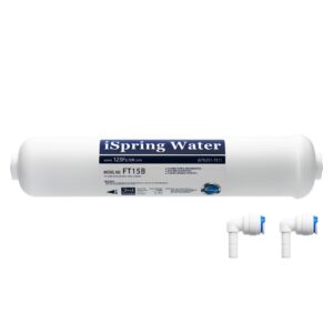 ispring ft15b activated post carbon water filter replacement cartridge with quick connect for countertop reverse osmosis ro system rct600