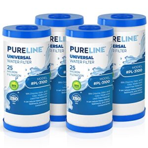 pureline gxwh40l, fxhtc replacement for ge fxhtc, gxwh40l, gxwh35f, w50pehd, gxwh35f, wfhd13001, r50-bb,rfc-bbsa, whole house replacement water filter. - 10" x 4.5", 25 micron-reduces bad taste & odor
