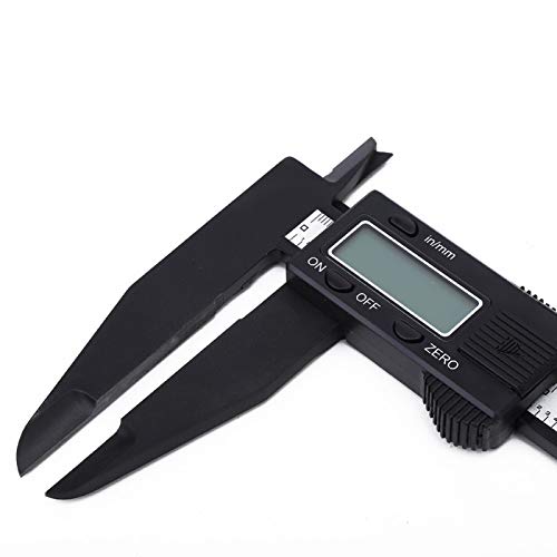 Cerlingwee Electronic Caliper, Digital Caliper Measuring Tool Measuring Tool Carbon Fiber Composite Material Two Styles for Office School(300MM Long-jaw Carbon Caliper)