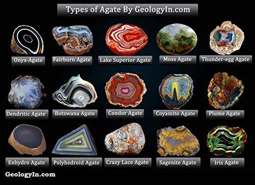 Agate Stone Table, Dark Agate Table, Grey Agate Table 15" Inch, How To Pronounce Agate, Agate Beach Michigan