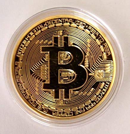3Pcs Bitcoin Coin - Gold Silver and Bronze Physical Blockchain Cryptocurrency in Protective Collectable Gift。 | BTC Cryptocurrency | Chase Coin